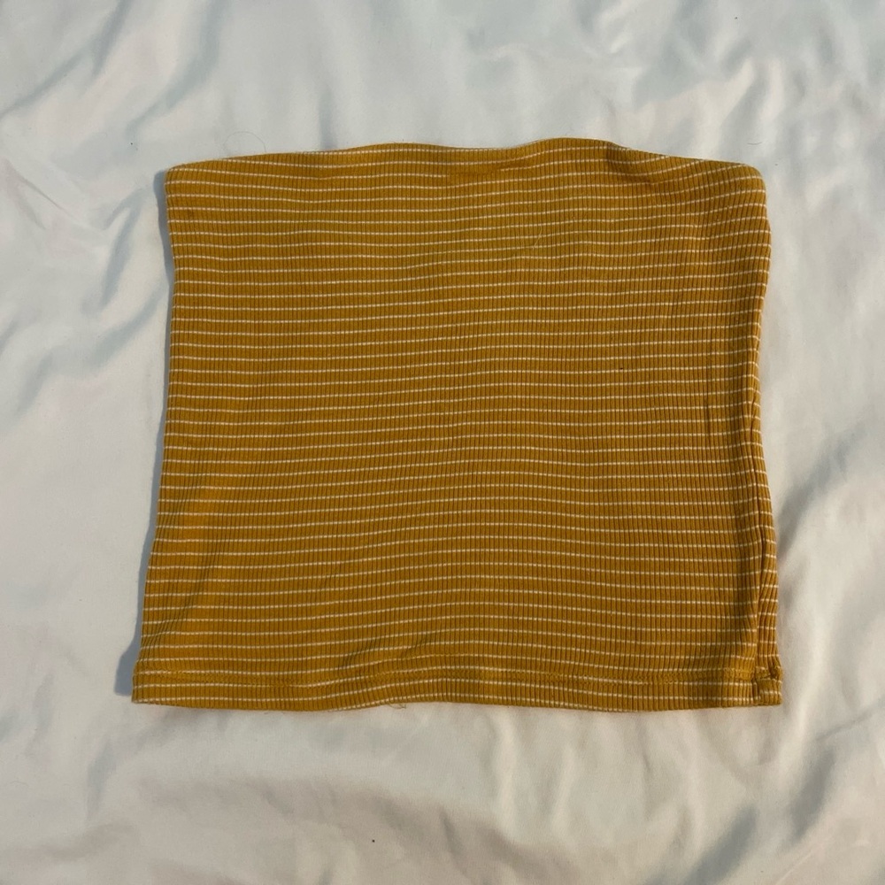 American Eagle orange and white tube top size extra small